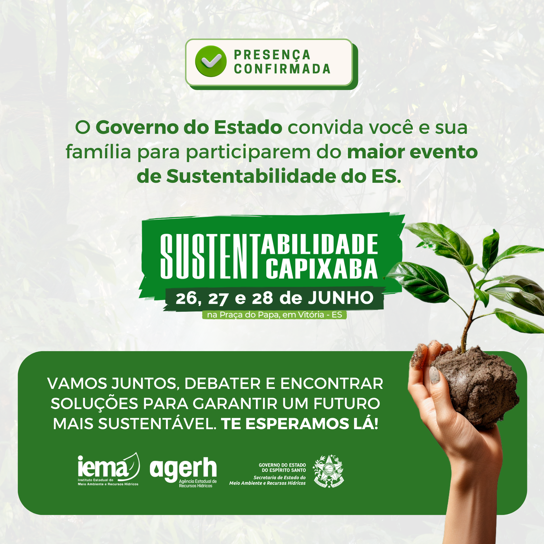 Presença confirmada