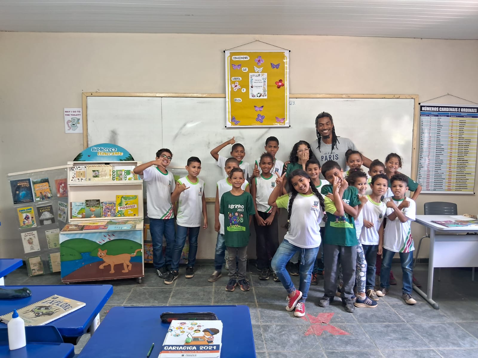 Projeto Biblioteca Itinerante da Reserva Duas Bocas encerra atividades na escola Margarete Cruz